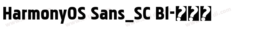 Harmony0S Sans_SC Bl字体转换